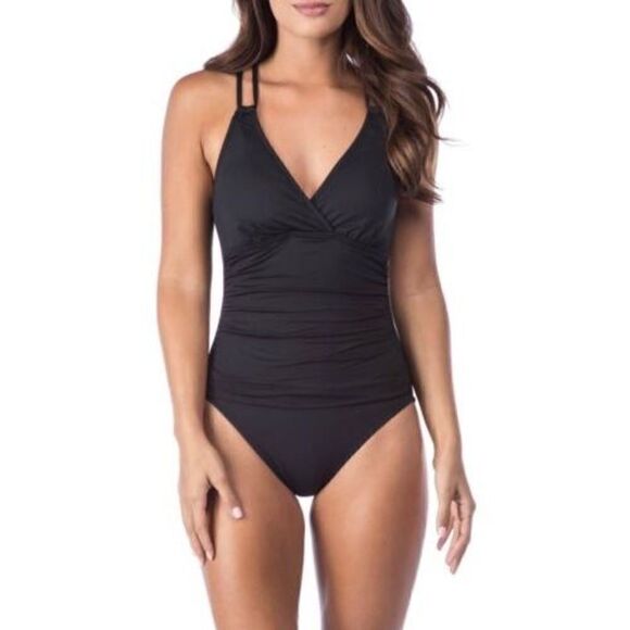 New. La Blanca ruched tummy control swimsuit. Retails $135 - Picture 10 of 15